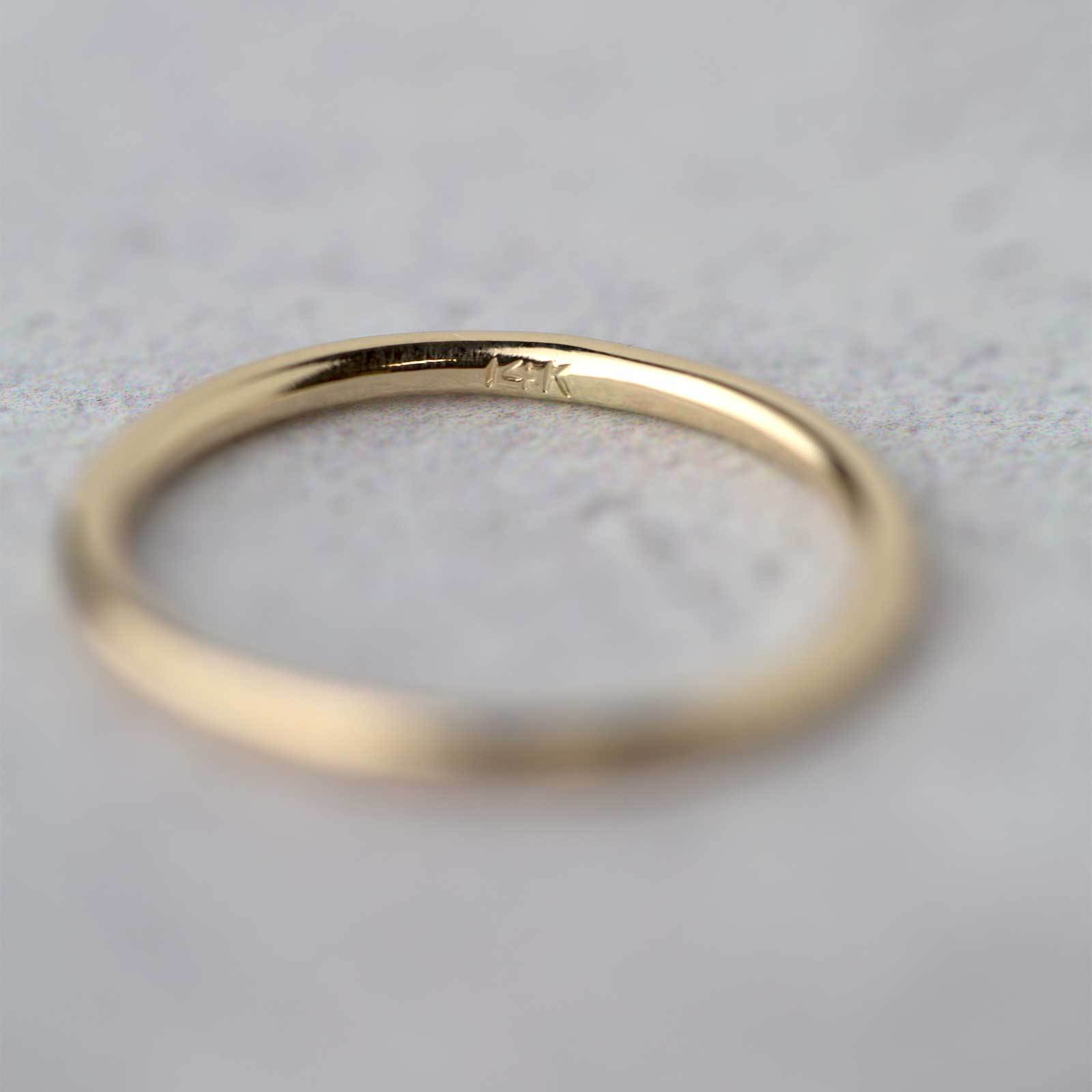 Medium Bark Ring - 14K Gold - Handmade Jewelry by Burnish