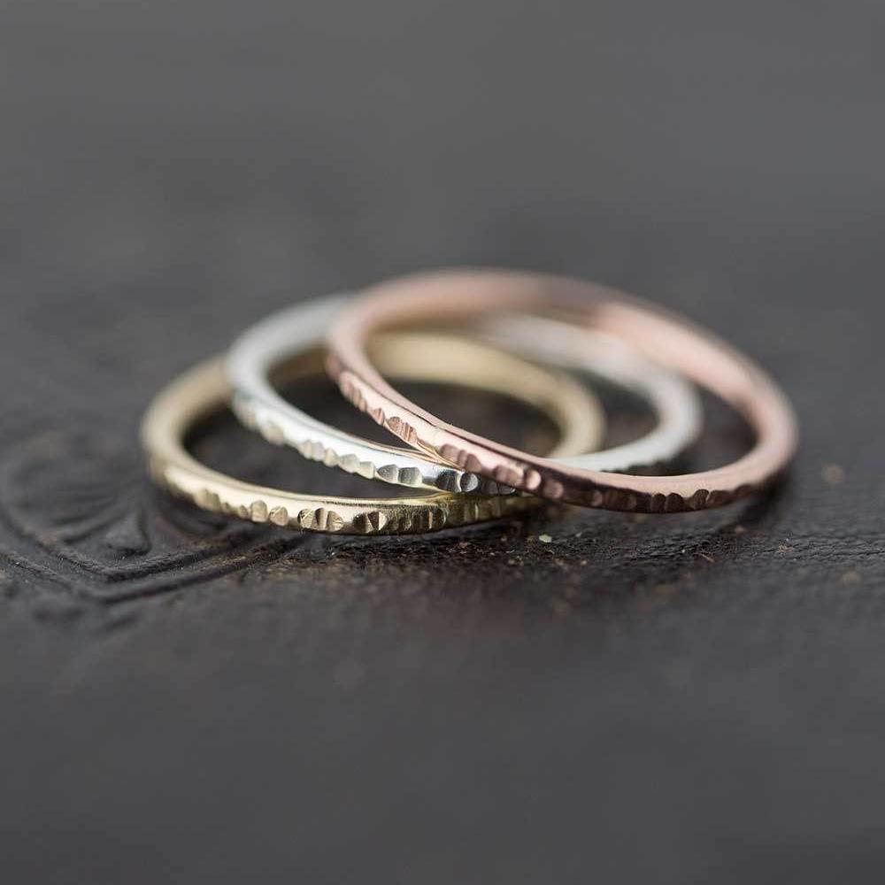 Medium Bark Ring - Gold Filled - Handmade Jewelry by Burnish
