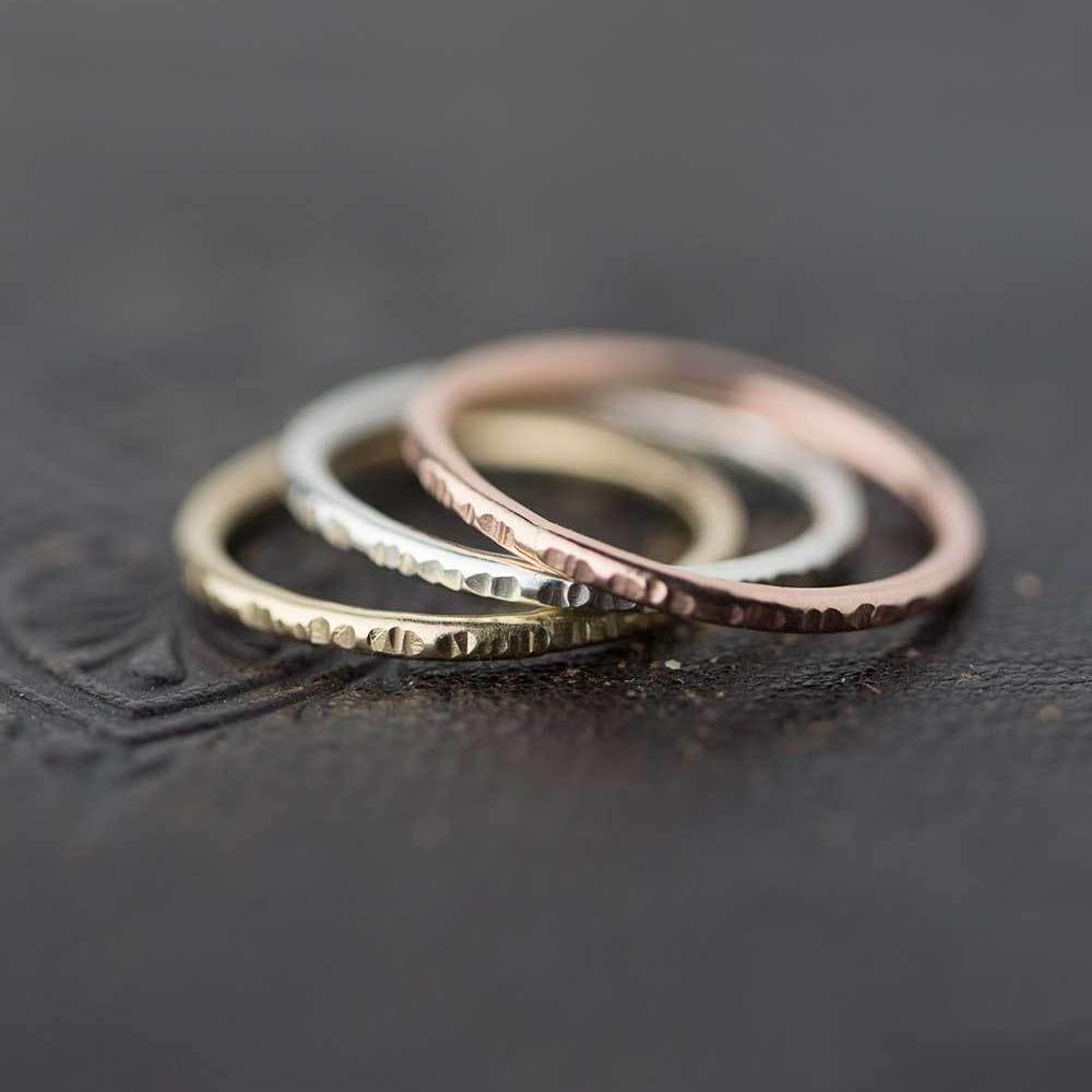 Medium Bark Ring - Rose Gold Filled - Handmade Jewelry by Burnish