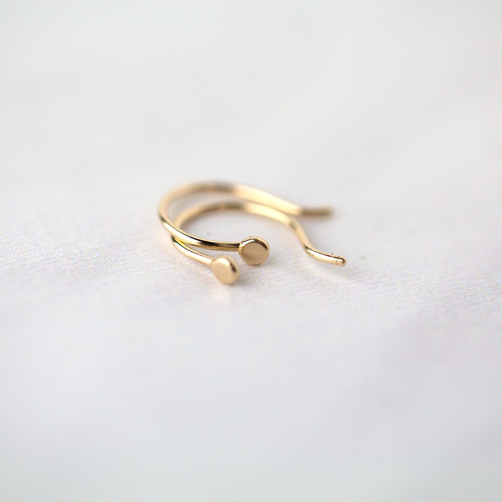 Mini Dew Drop Earrings - 14K Gold - Handmade Jewelry by Burnish