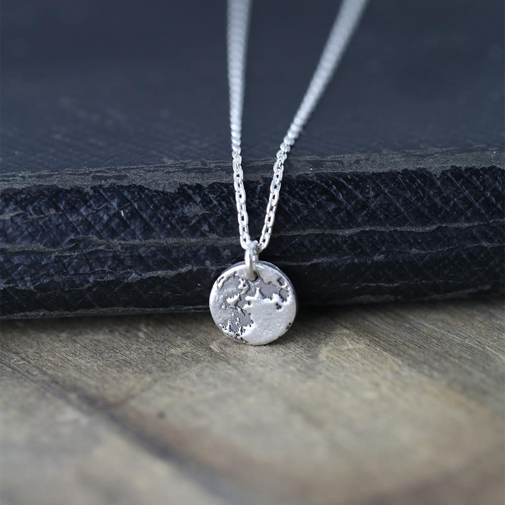 Mini Moon Necklace - Handmade Jewelry by Burnish