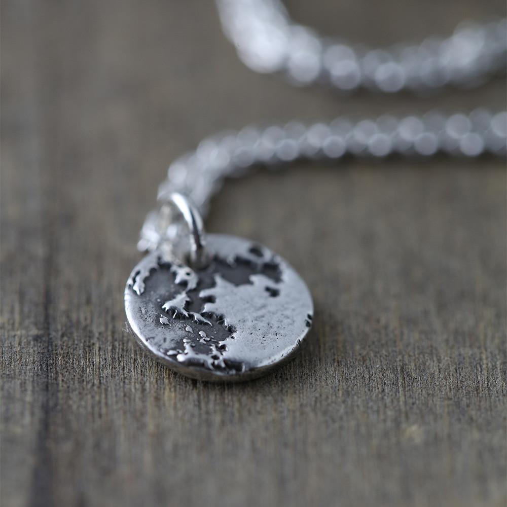 Mini Moon Necklace - Handmade Jewelry by Burnish