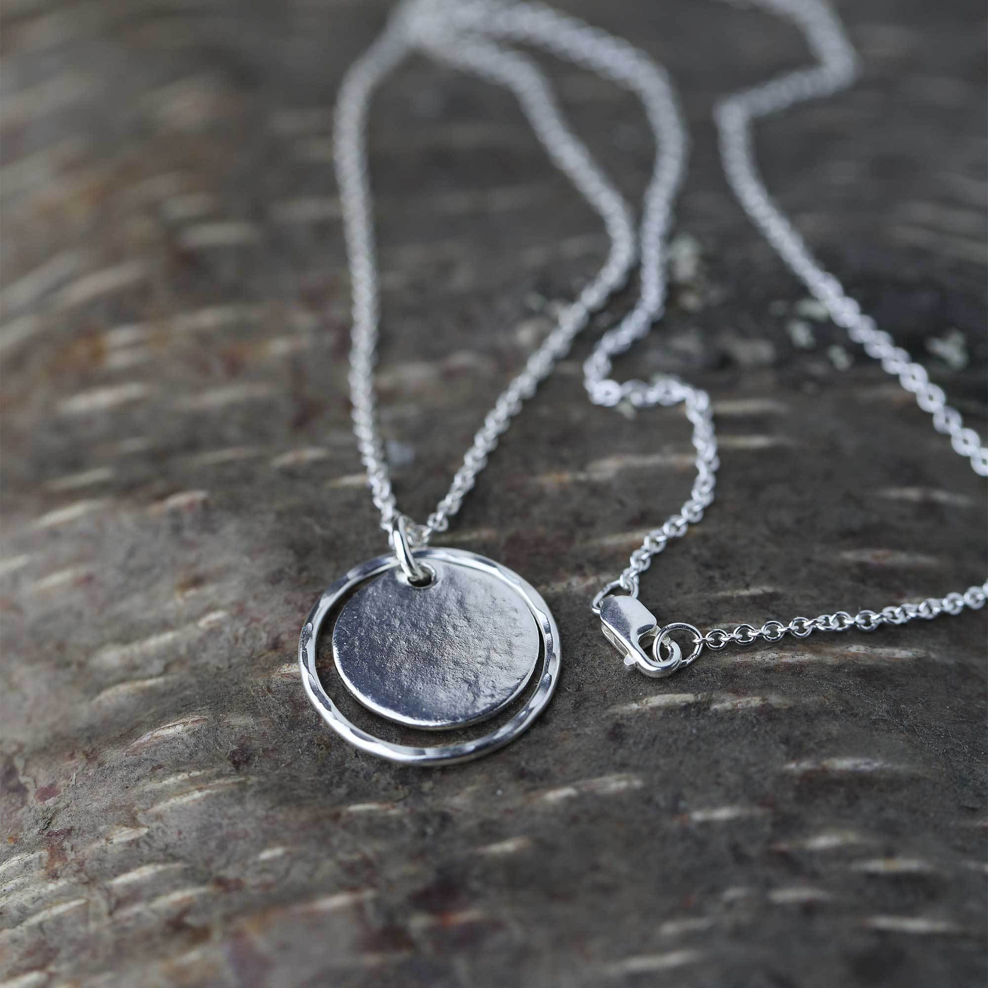 Minimal Circle Necklace - Handmade Jewelry by Burnish