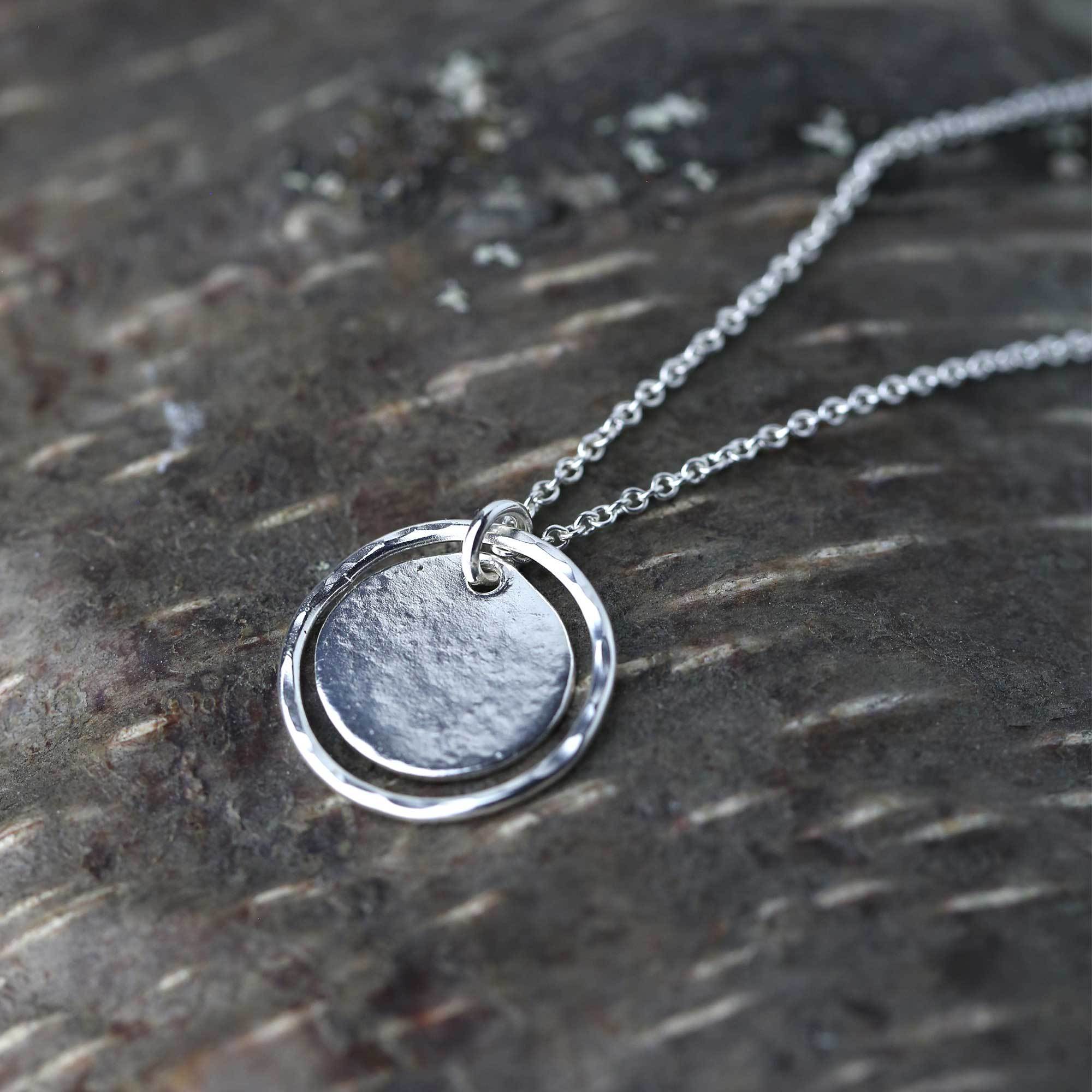 Minimal Circle Necklace - Handmade Jewelry by Burnish