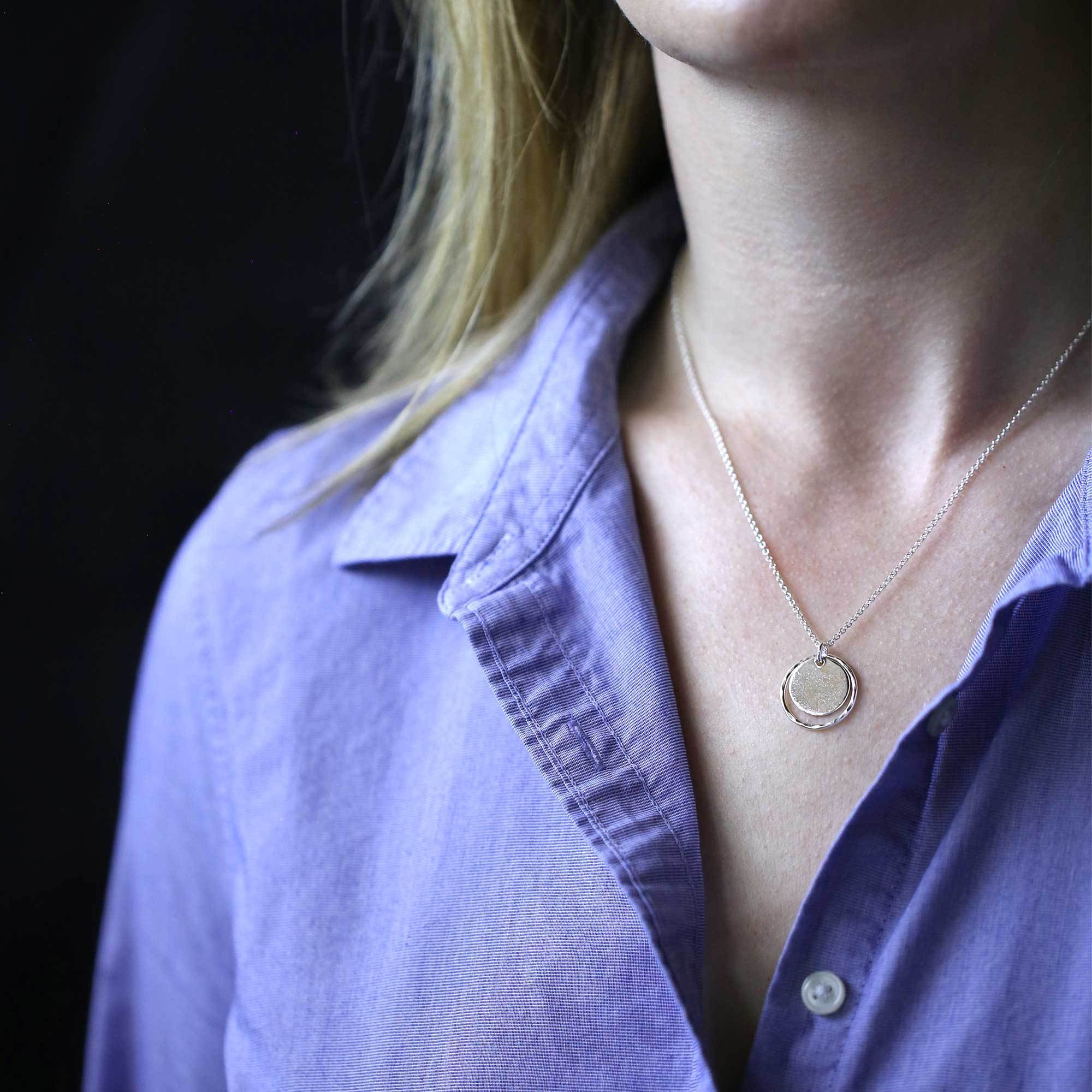 Minimal Circle Necklace - Handmade Jewelry by Burnish