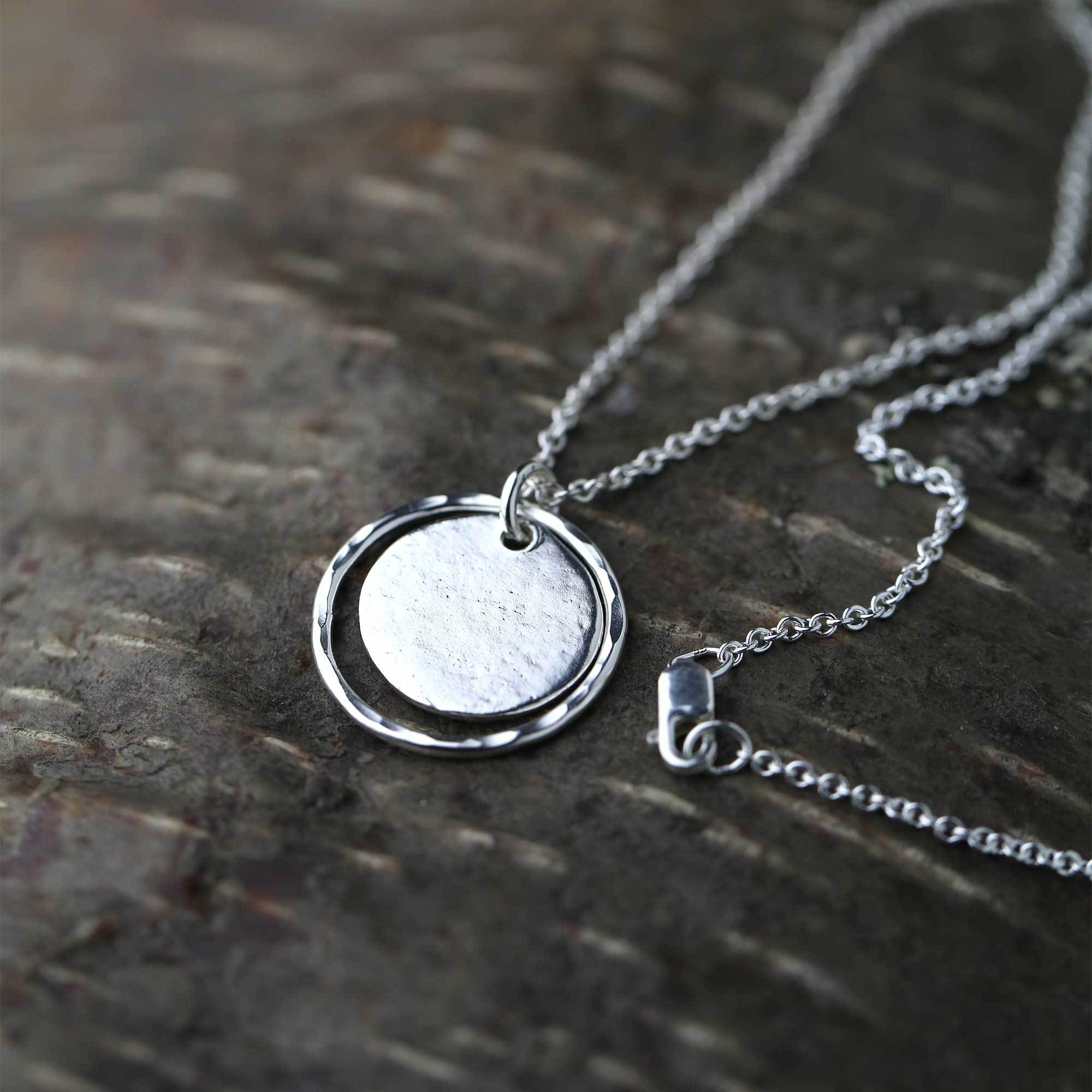 Minimal Circle Necklace - Handmade Jewelry by Burnish