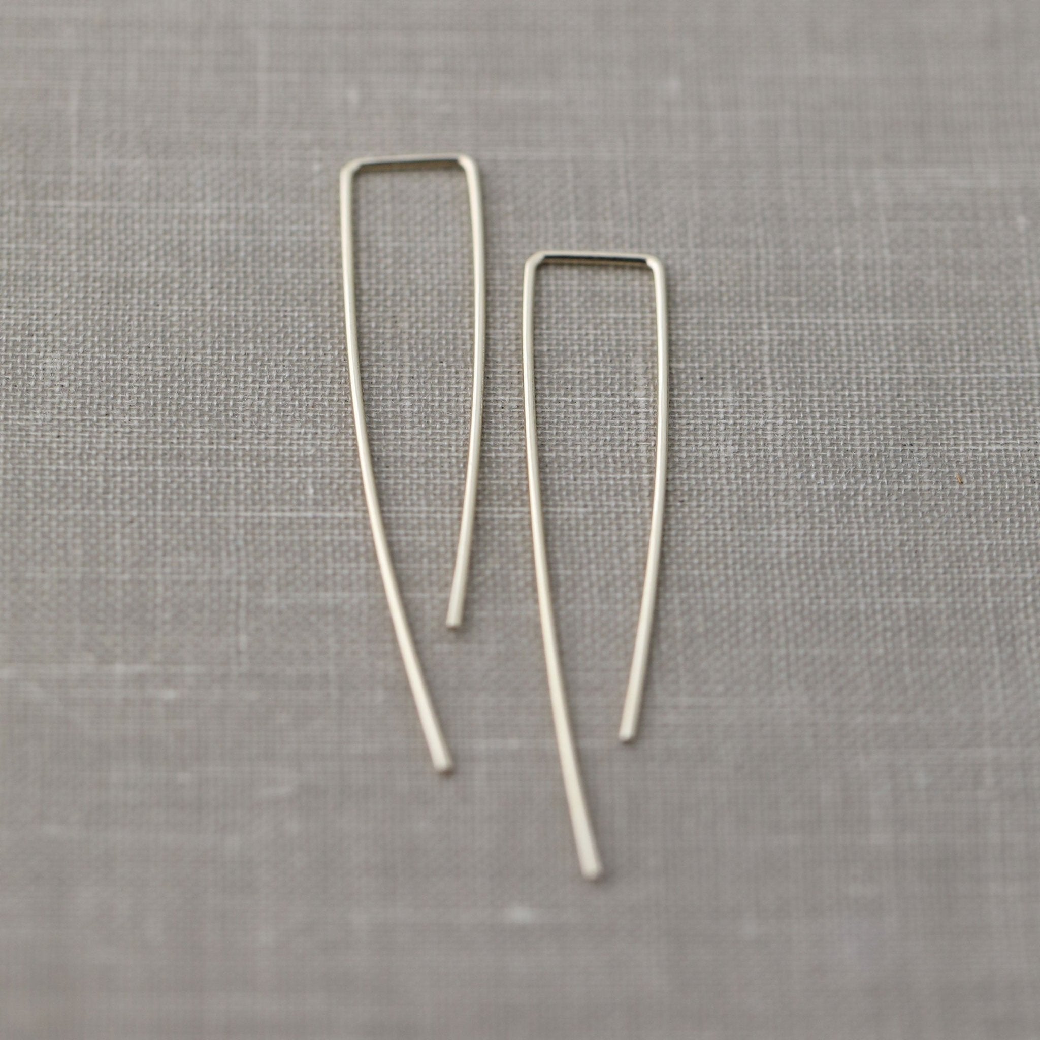 Minimal Wire Architectural Earrings