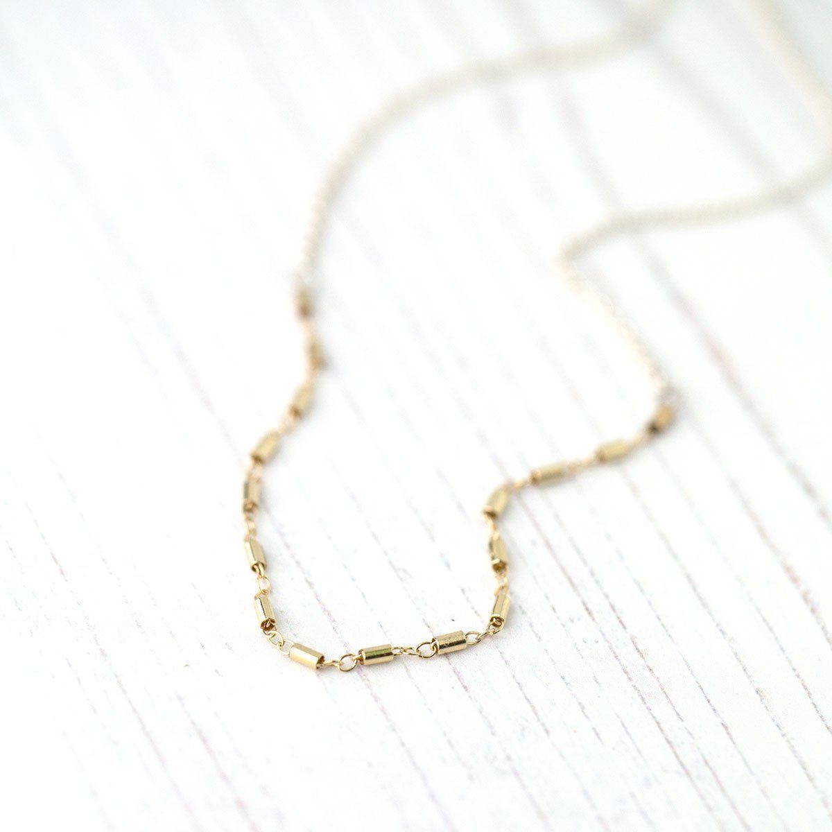 Mixed Metals Gold &amp; Silver Necklace - Handmade Jewelry by Burnish