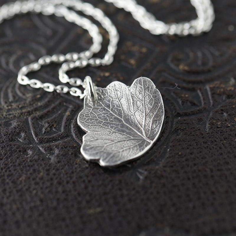 ONLY 1 - Leaf Necklace - Handmade Jewelry by Burnish