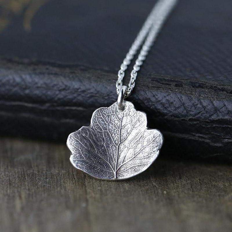 ONLY 1 - Leaf Necklace - Handmade Jewelry by Burnish