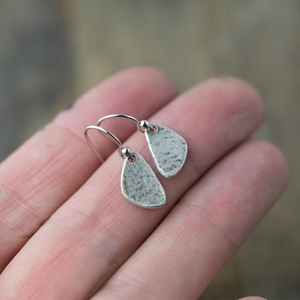 ONLY 1 - Rustic Drop Earrings - Handmade Jewelry by Burnish