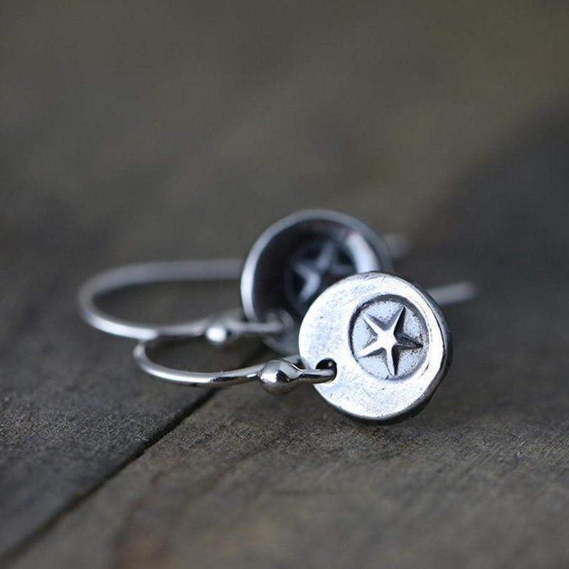 ONLY 1 - Tiny Star Earrings - Handmade Jewelry by Burnish
