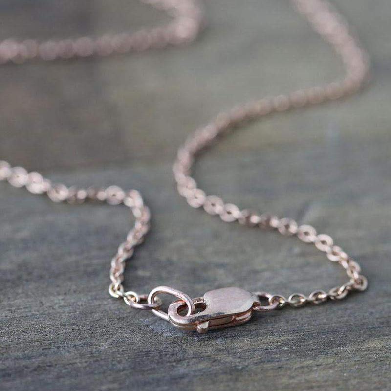 Rose Gold Filled Cable Chain Necklace - Handmade Jewelry by Burnish