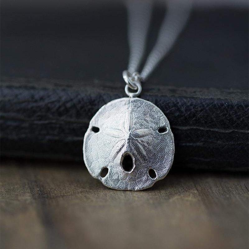 Sand Dollar Necklace - Handmade Jewelry by Burnish