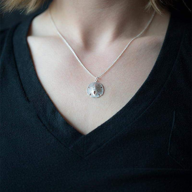 Sand Dollar Necklace - Handmade Jewelry by Burnish