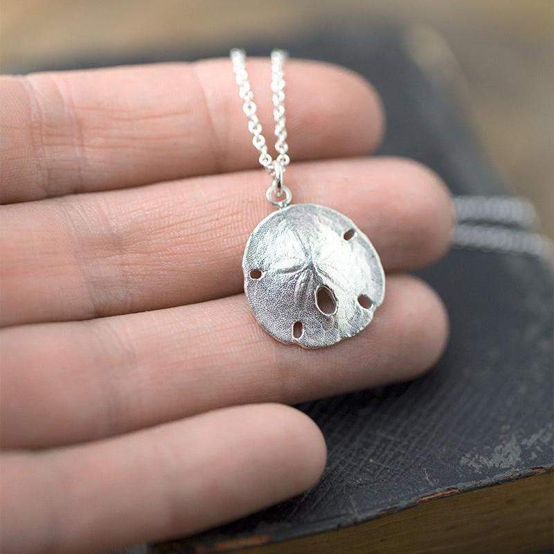 Sand Dollar Necklace - Handmade Jewelry by Burnish