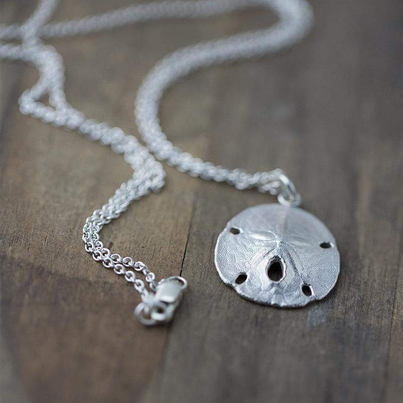 Sand Dollar Necklace - Handmade Jewelry by Burnish