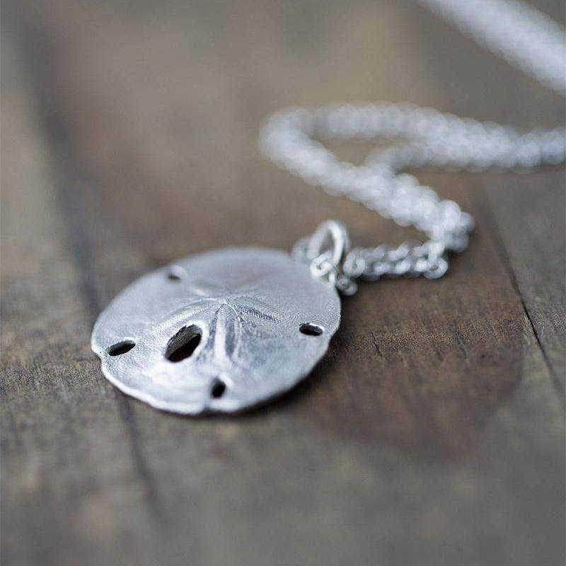 Sand Dollar Necklace - Handmade Jewelry by Burnish