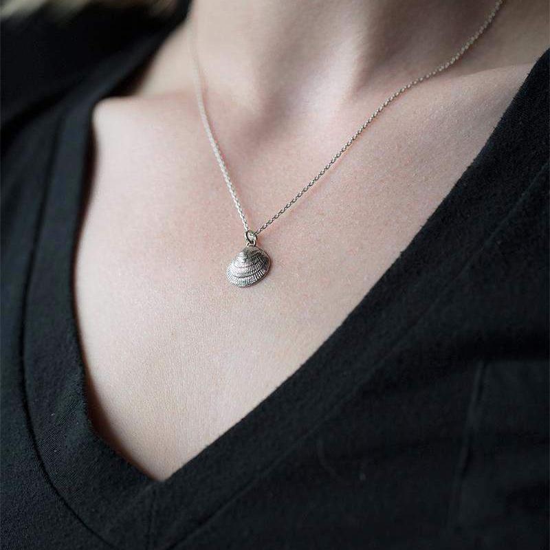 Sea Shell Necklace - Handmade Jewelry by Burnish