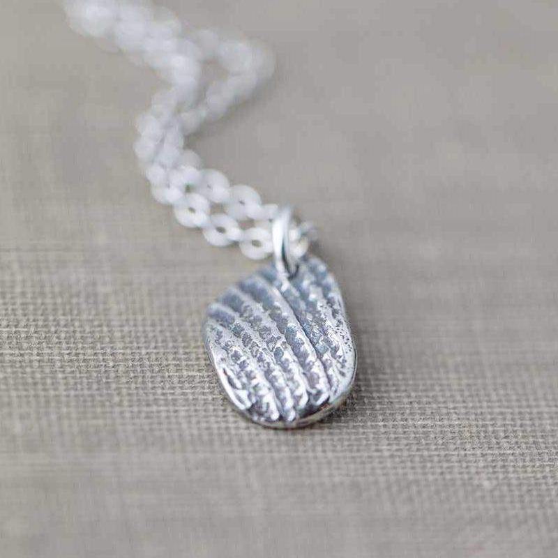 Shell Fragment Necklace - Handmade Jewelry by Burnish