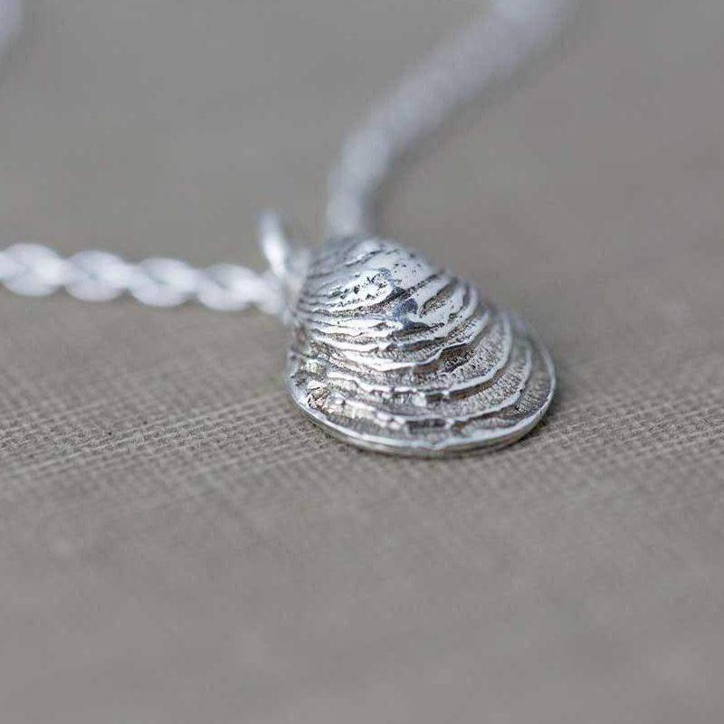 Small Sea Shell Necklace - Handmade Jewelry by Burnish