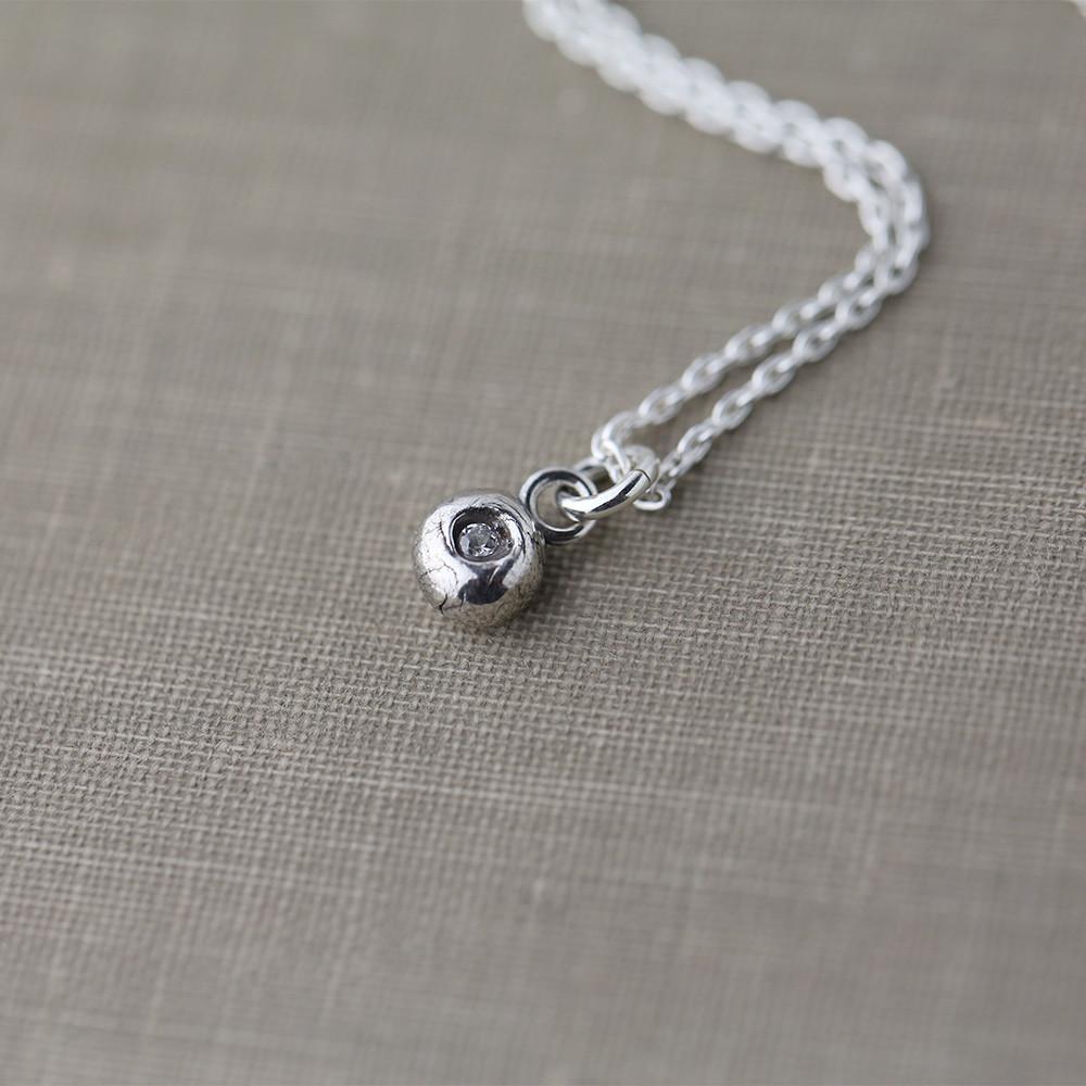 Sparkly Dot Necklace - Handmade Jewelry by Burnish