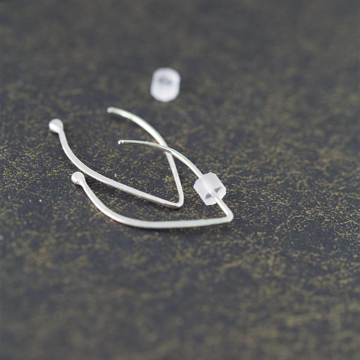 Sterling Droplet Earrings - Handmade Jewelry by Burnish
