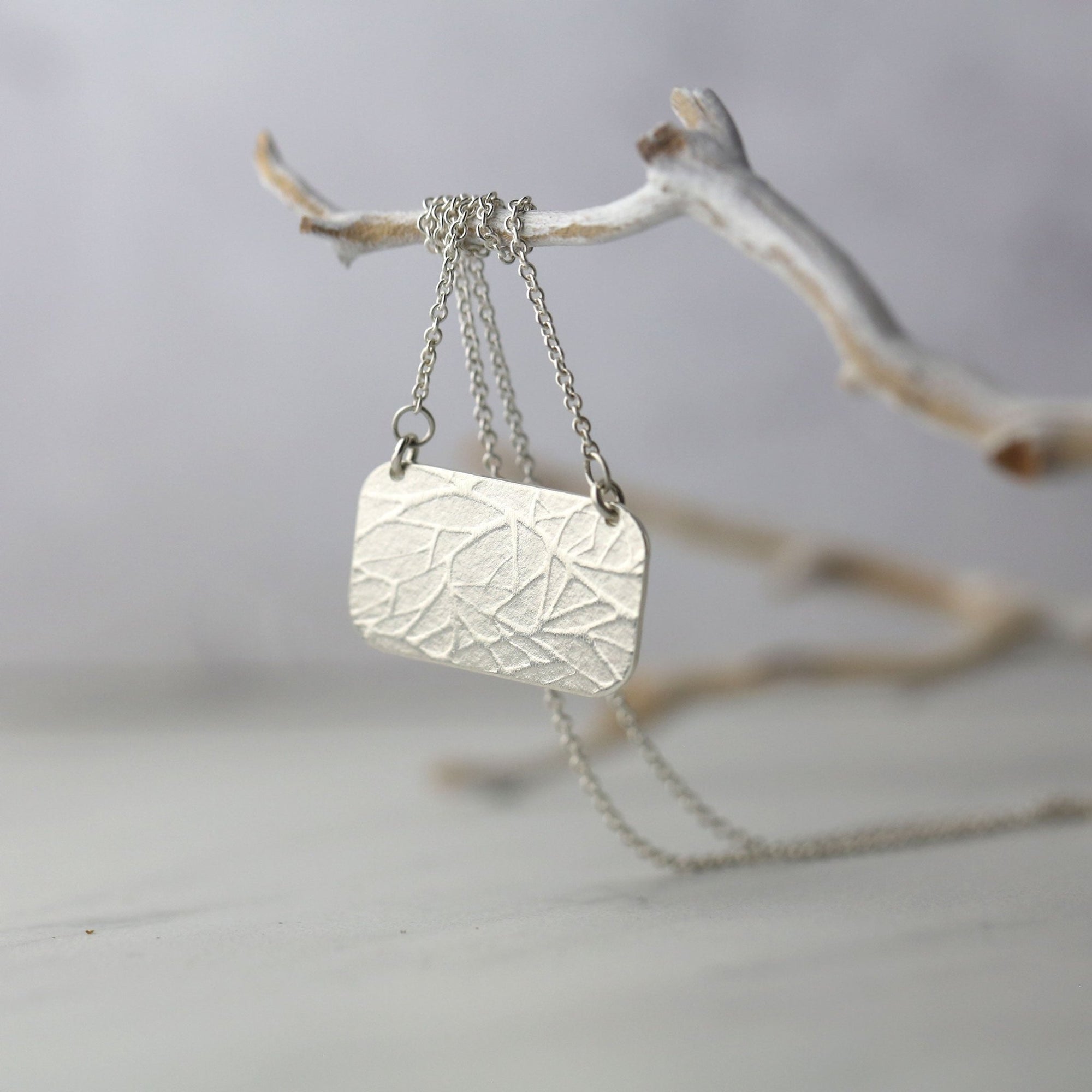 Sterling Silver Branches Pendant Necklace