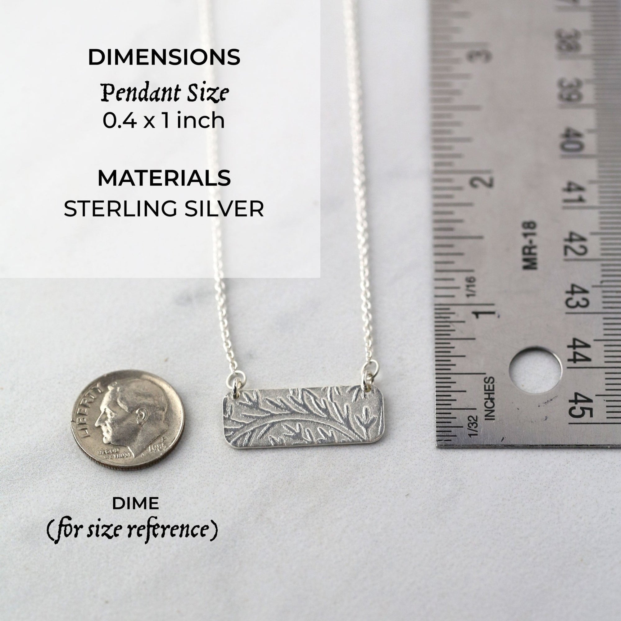 Sterling Silver Vine &amp; Leaves Pendant Necklace