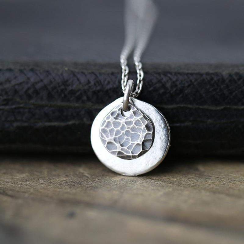 Sun &amp; Moon Necklace - Handmade Jewelry by Burnish