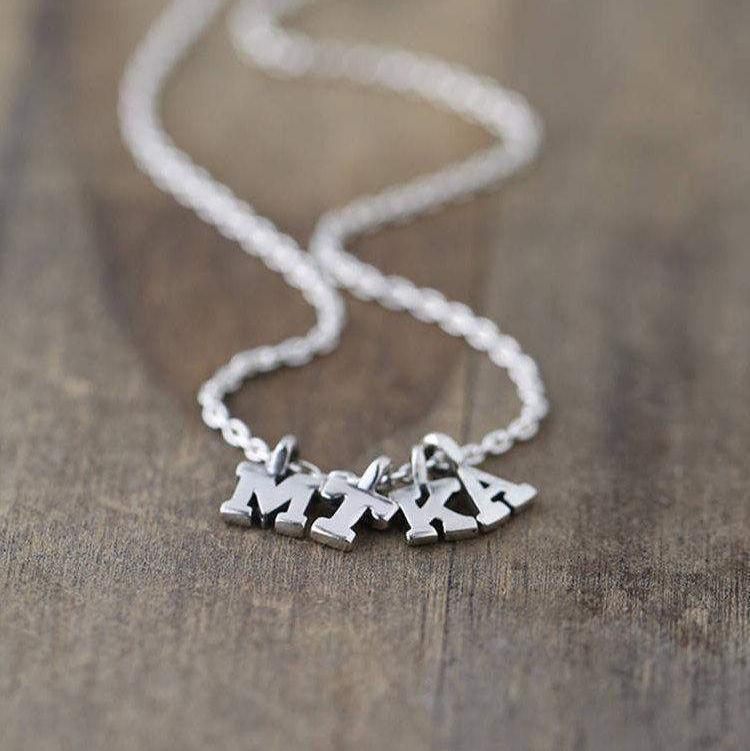 Tiniest Initial Necklace - Handmade Jewelry by Burnish