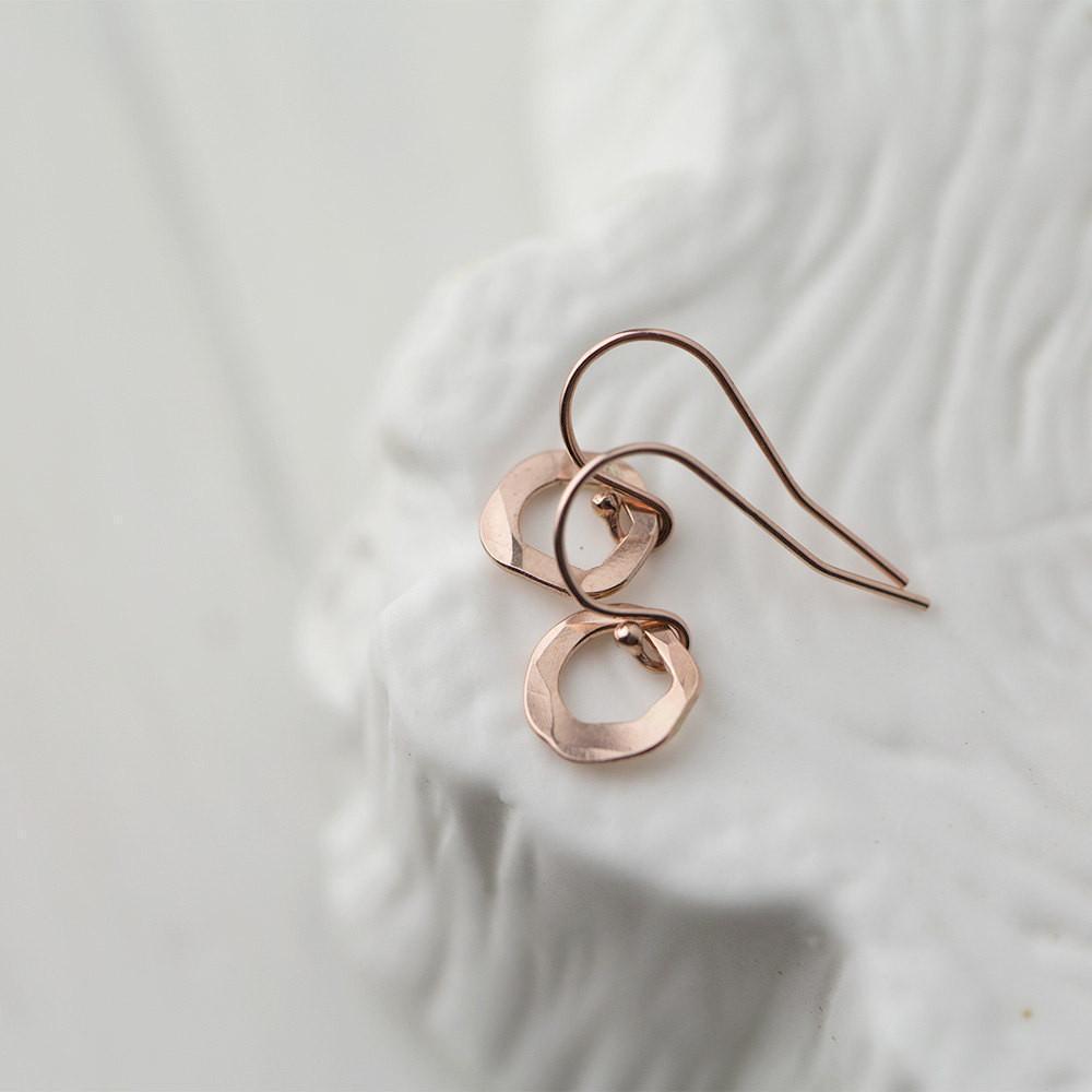 Tiny Freeform Earrings - Handmade Jewelry by Burnish