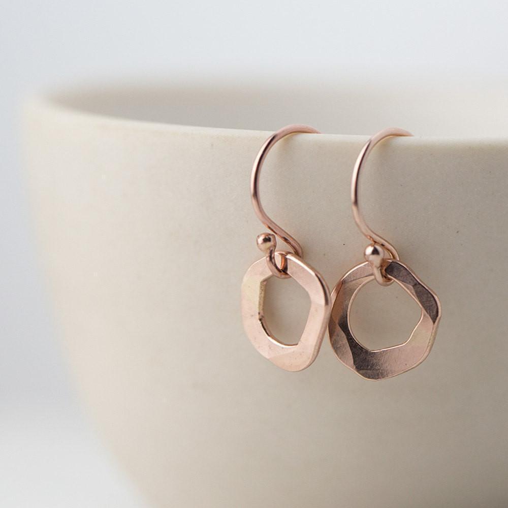 Tiny Freeform Earrings - Handmade Jewelry by Burnish