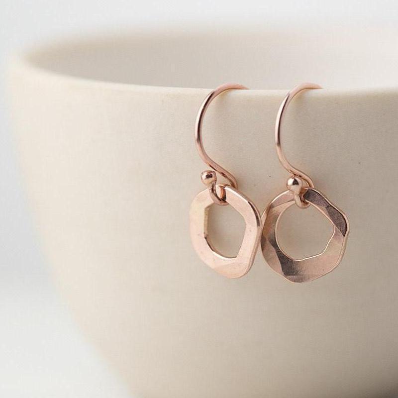 Tiny Freeform Earrings - Handmade Jewelry by Burnish