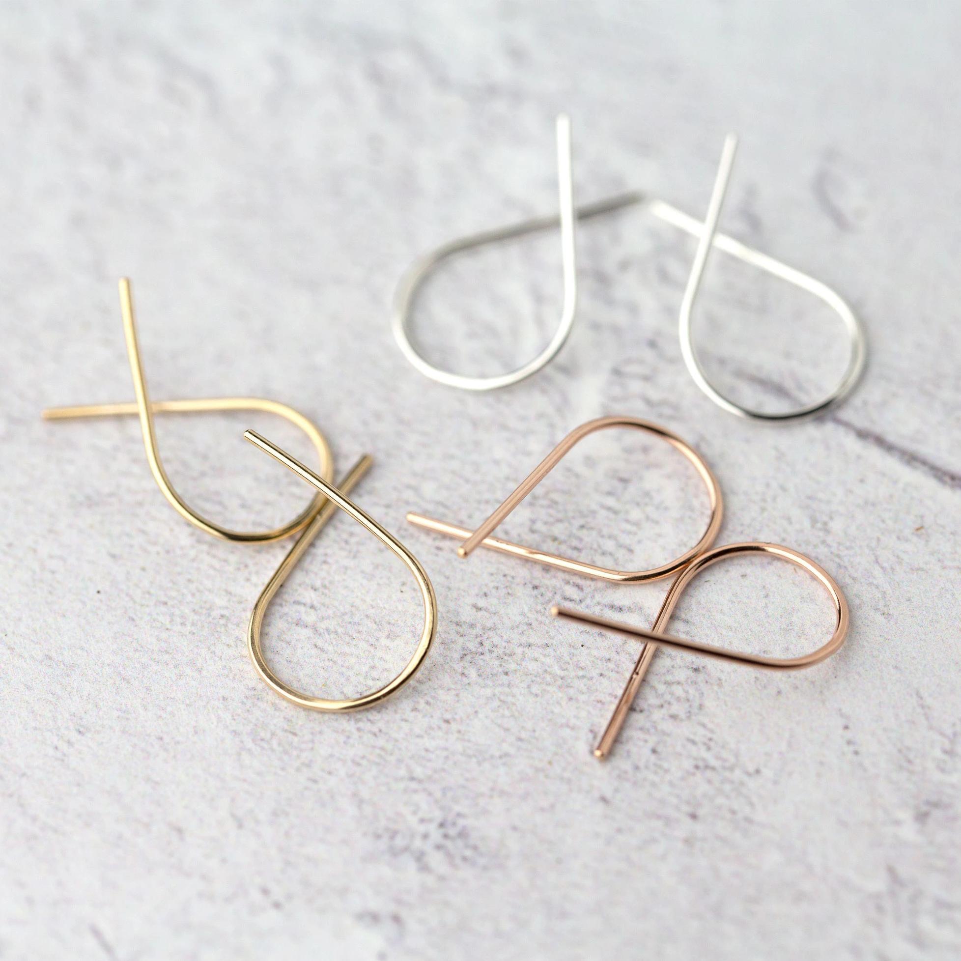 Twist Earrings - Handmade Jewelry by Burnish